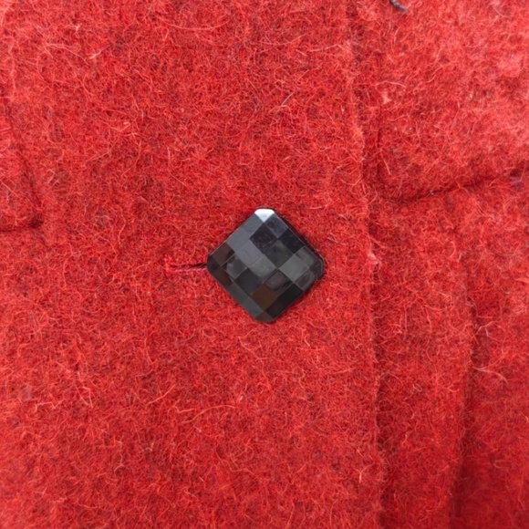 Carolina Herrera Atelier Prototype Red Wool Coat - Picture 4 of 7